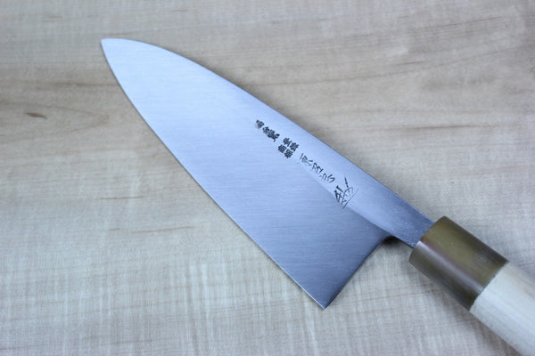 Mizuno Tanrenjo Akitada Ao Hagane DX Series Blue Steel No.1 Deba (105mm to 225mm, 9 sizes) - JapaneseChefsKnife.Com