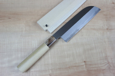 Mizuno Tanrenjo Akitada Ao Hagane DX Series Blue Steel No.1 Kama Usuba (165mm to 240mm, 6 sizes) - JapaneseChefsKnife.Com