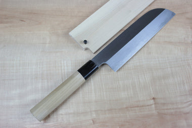 Mizuno Tanrenjo Akitada Hontanren Series Blue Steel No.2 Kama Usuba (150mm to 240mm, 7 sizes) - JapaneseChefsKnife.Com