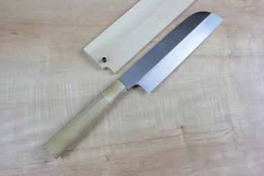 Mizuno Tanrenjo Akitada Honyaki DX Series Blue Steel No.2 Kama Usuba (180mm to 240mm, 5 sizes) - JapaneseChefsKnife.Com