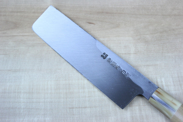 Mizuno Tanrenjo Akitada Hon Kasumi Series White Steel No.2 Usuba (180mm to 240mm, 5 sizes) - JapaneseChefsKnife.Com