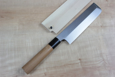 Mizuno Tanrenjo Akitada Honyaki DX Series Blue Steel No.2 Usuba (180mm to 240mm, 5 sizes) - JapaneseChefsKnife.Com