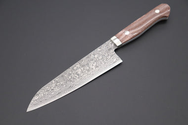 Mr. Itou Gyuto Mr. Itou R-2 Custom Damascus Gyuto 165mm (Brown Color Camel Bone Handle)(IT-138)