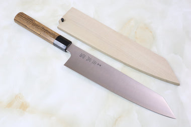 Sukenari ZDP-189 Wa Series Kiritsuke (210mm to 270mm, 3 sizes, Octagonal Bocote Wood Handle with Water Buffalo Horn Ferrule) - JapaneseChefsKnife.Com