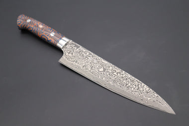 Takeshi Saji Gyuto Takeshi Saji SUMMIT ― Limited Edition Custom Series SMT-468 R-2 Custom Damascus Gyuto 210mm (8.2 Inch)