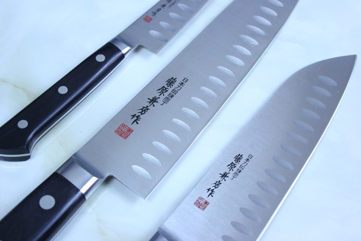 Fujiwara Kanefusa Molybdenum Stainless Dimples Japanese Chef's Gyuto Knife  270mm