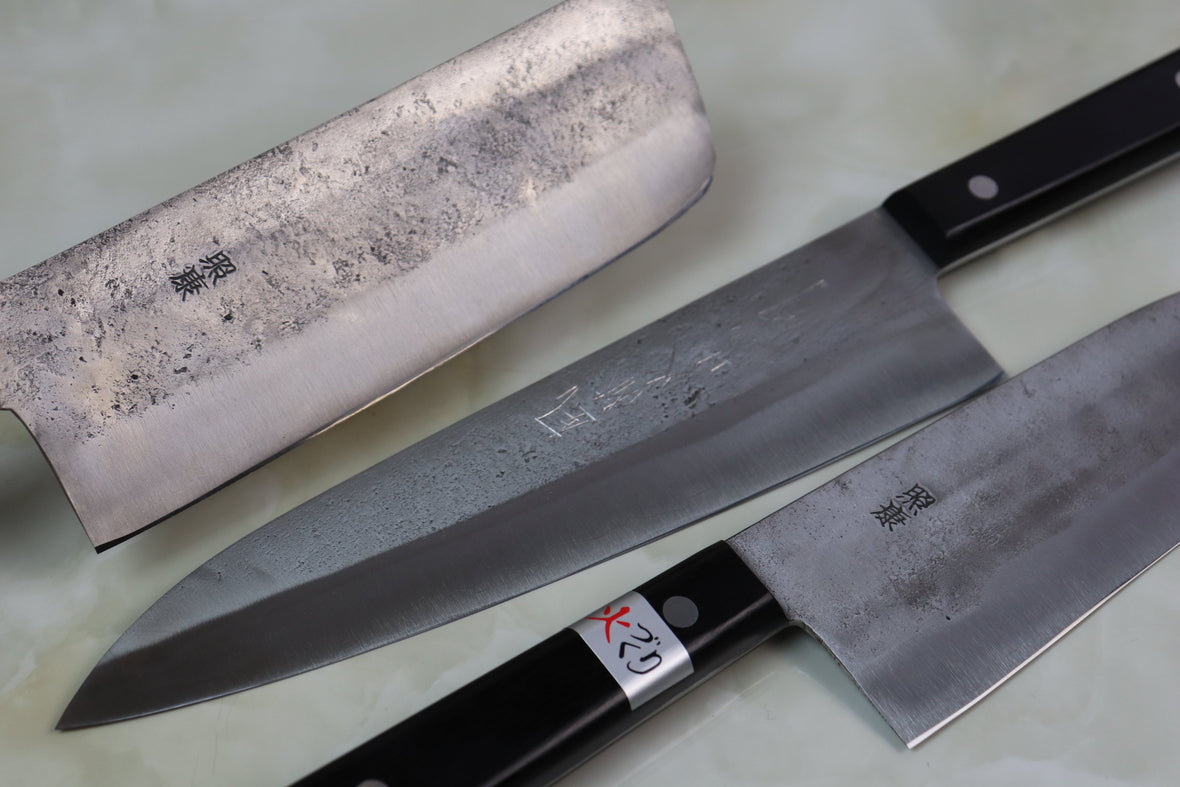 Fu-Rin-Ka-Zan Aogami Super Custom Damascus Series Wa Santku Knife