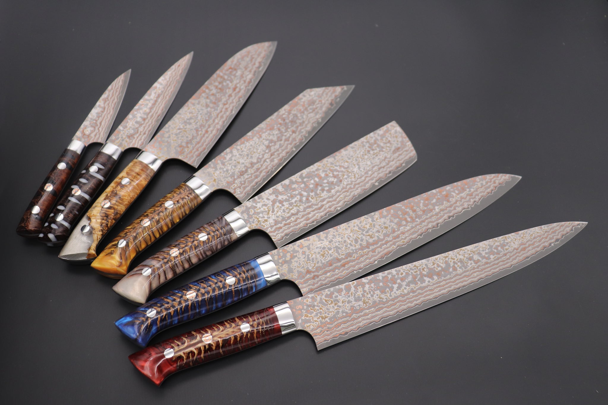 Saji Takeshi Steak Knife Damascus Kitchen knife Foldable type Made in JAPAN  BL