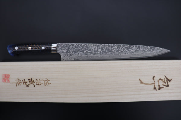 Takeshi Saji SUMMIT ― Limited Edition Custom Series SMT-886 R-2 Custom Damascus Sujihiki 270mm (10.6 Inch)