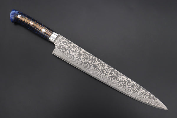 Takeshi Saji SUMMIT ― Limited Edition Custom Series SMT-887 R-2 Custom Damascus Sujihiki 270mm (10.6 Inch)