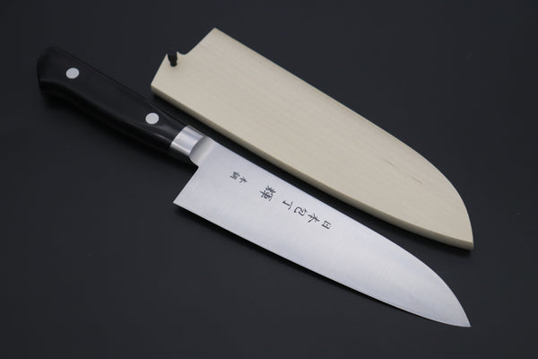 "Very Carbon Steel Lover 2Pcs Knife Set Part 2" JCK Original Kagayaki CarboNext Series KC-3ES Santoku 180mm & KC-8ES Sujihiki 240mm (Each knife comes with Wooden Saya. with Tsubaki Oil)