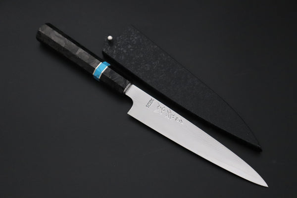 Custom Limited Edition, Sukenari VG-XEOS Nickel Damascus Wa Petty 165mm (6.4 inch, SCL-633)