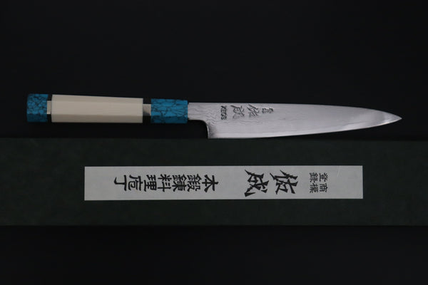 Custom Limited Edition, Sukenari VG-XEOS Nickel Damascus Wa Petty 165mm (6.4 inch, SCL-635)