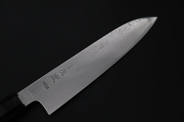 Custom Limited Edition, Sukenari VG-XEOS Nickel Damascus Wa Santoku 190mm (7.4 inch, SCL-636)