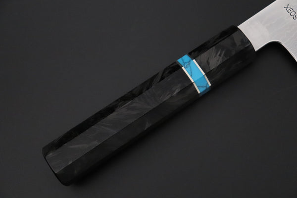 Custom Limited Edition, Sukenari VG-XEOS Nickel Damascus Wa Santoku 190mm (7.4 inch, SCL-636)