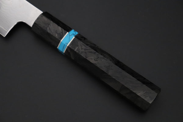 Custom Limited Edition, Sukenari VG-XEOS Nickel Damascus Wa Santoku 190mm (7.4 inch, SCL-636)