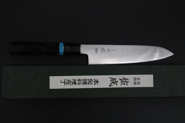 Custom Limited Edition, Sukenari VG-XEOS Nickel Damascus Wa Santoku 190mm (7.4 inch, SCL-636)