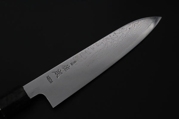 Custom Limited Edition, Sukenari VG-XEOS Nickel Damascus Wa Santoku 190mm (7.4 inch, SCL-637)