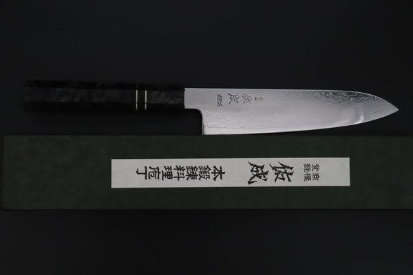 Custom Limited Edition, Sukenari VG-XEOS Nickel Damascus Wa Santoku 190mm (7.4 inch, SCL-637)