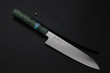 Custom Limited Edition, Sukenari VG-XEOS Nickel Damascus Wa Santoku 190mm (7.4 inch, SCL-638)