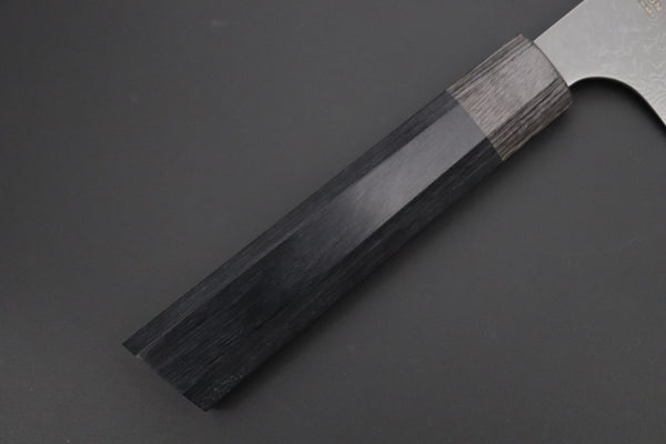 Kanetsugu Zuiun KIWAMI 極 Series R-2 Damascus "DLC Coating" KZD-2極 Kiritsuke (Bunka) 180mm (7 Inch)