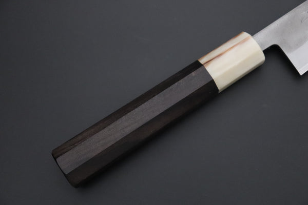 JCK Natures "Super Blue Moon Series" BMS-1E Wa Petty 135mm (5.3 inch, Octagonal Ebonywood Handle)