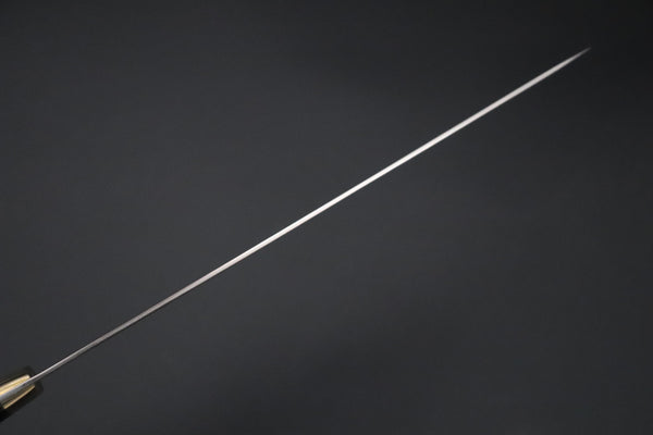 Takeshi Saji VG-10W Rainbow Damascus Series TS-8 Gyuto 240mm (9.4 Inch, Black and Copper Texture Dupont Corian Handle)