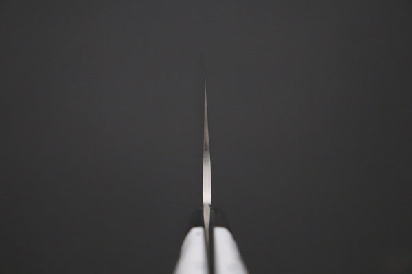 Takeshi Saji SRS-13 Hammer Forged, Custom Handmade Handle Series TS-12 Bunka 175mm (6.8 inch, White Corian Handle)