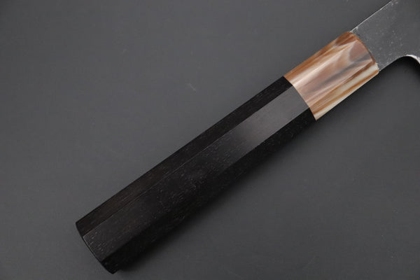 Mutsumi Hinoura White Steel No.1 Kurouchi Series MW1-11 Wa Gyuto 240mm (9.4 Inch)