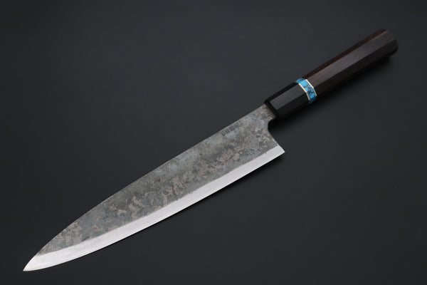 Shirou-Kunimitsu White Steel No.2 Kurouchi Series Special Edition SK-6SP47 Wa Gyuto 240mm (9.4 Inch)