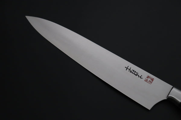 Hattori Forums FH "NOAH" Series FHN-7L Gyuto 240mm (9.4 Inch, Black Linen Micarta Handle)