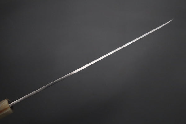 Mizuno Tanrenjo — Special Orders & Limited Editions Akitada Honyaki DX Blue Steel No.2 Series - Katana-Hocho 240mm (Single Bevel Edge, Versatile Single Bevel Edge Utility Slicer Knife, 9.4 Inch, MT-10)