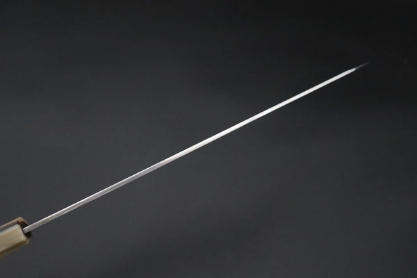 "Left Handed Version !!" Mizuno Tanrenjo — Special Orders & Limited Editions Akitada Honyaki White Steel Series - Kiritsuke Yanagiba 300mm (11.8 Inch, MT-18)