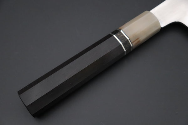Mizuno Tanrenjo — Special Orders & Limited Editions “尖った Togatta” " Akitada Honyaki White Steel Series - Wa Gyuto (MT-17)