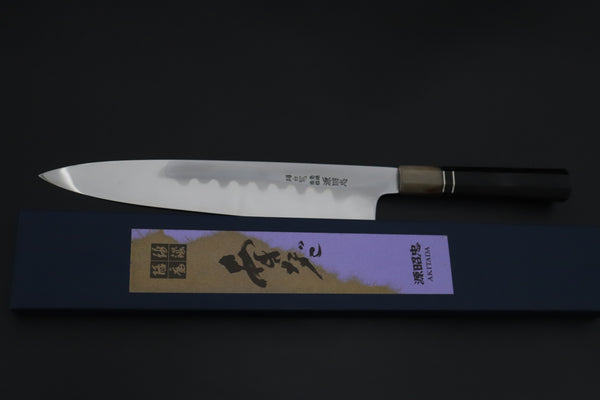 Mizuno Tanrenjo — Special Orders & Limited Editions “尖った Togatta” " Akitada Honyaki White Steel Series - Wa Gyuto (MT-17)