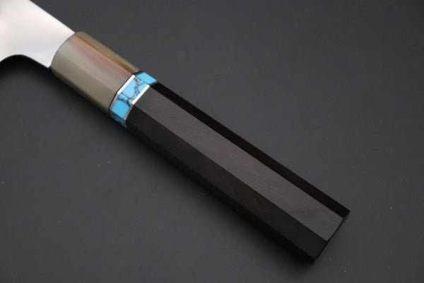 Mizuno Tanrenjo — Special Orders & Limited Editions “尖った Togatta” " Akitada Honyaki White Steel Series - Wa Gyuto (MT-16)