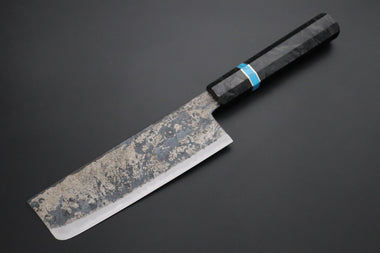 Shirou-Kunimitsu White Steel No.2 Kurouchi Series Special Edition SK-3SP65 Nakiri 165mm (6.4 Inch)