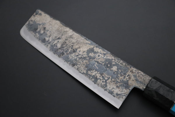 Shirou-Kunimitsu White Steel No.2 Kurouchi Series Special Edition SK-3SP65 Nakiri 165mm (6.4 Inch)