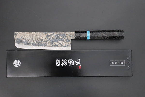 Shirou-Kunimitsu White Steel No.2 Kurouchi Series Special Edition SK-3SP65 Nakiri 165mm (6.4 Inch)