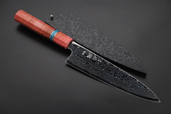 Custom Limited Edition, Sukenari VG-XEOS Nickel Damascus Wa Gyuto 210mm (8.2 inch, SCL-686)