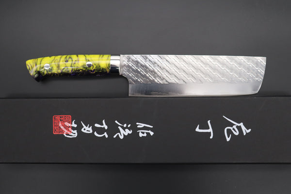 Takeshi Saji SUMMIT ― Limited Edition Custom Series SMT-845 STRIX SAN-MAI Custom Hammered Nakiri 165mm (6.4')