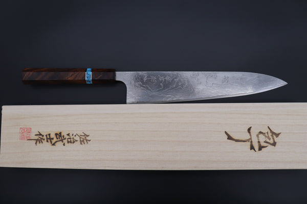 Takeshi Saji SUMMIT ― Limited Edition Custom Series VG-10 Custom Damascus Wa Gyuto 240mm (9.4 Inch, STCL-296)