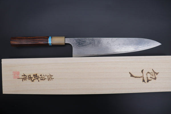 Takeshi Saji SUMMIT ― Limited Edition Custom Series VG-10 Custom Damascus Wa Gyuto 240mm (9.4 Inch, STCL-298)