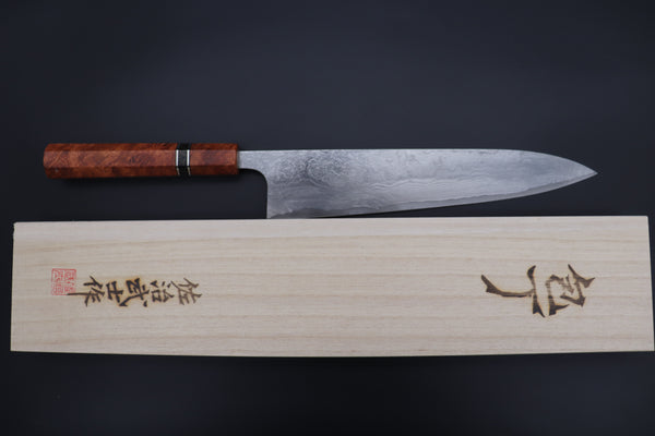 Takeshi Saji SUMMIT ― Limited Edition Custom Series VG-10 Custom Damascus Wa Gyuto 240mm (9.4 Inch, STCL-300)