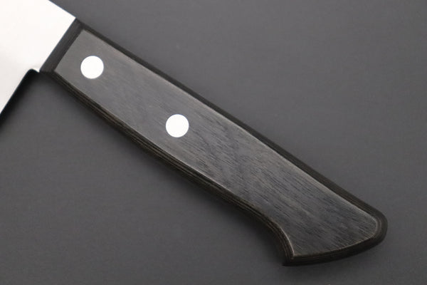 Hattori Limited, Cowry X, VG-2 clad HCX-1B Santoku 170mm (6.6 inch, Black Pakkawood Handle)