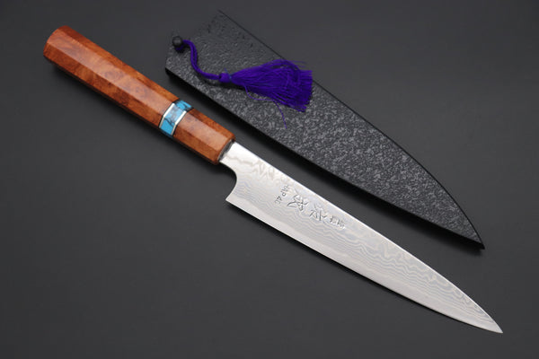 Custom Limited Edition, Sukenari HAP-40 Nickel Damascus Wa Petty 165mm (6.4 inch, SCL-502)