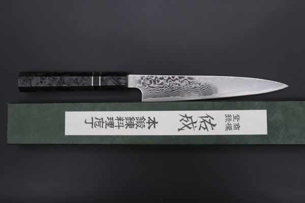 Custom Limited Edition, Sukenari HAP-40 Nickel Damascus Wa Petty 165mm (6.4 inch, SCL-504)