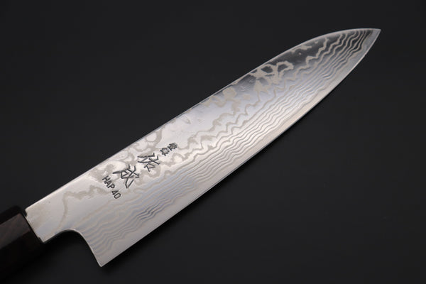 Custom Limited Edition, Sukenari HAP-40 Nickel Damascus Wa Santoku 190mm (7.4 inch, SCL-506)