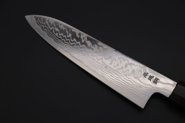 Custom Limited Edition, Sukenari HAP-40 Nickel Damascus Wa Santoku 190mm (7.4 inch, SCL-506)