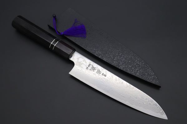 Custom Limited Edition, Sukenari HAP-40 Nickel Damascus Wa Santoku 190mm (7.4 inch, SCL-507)